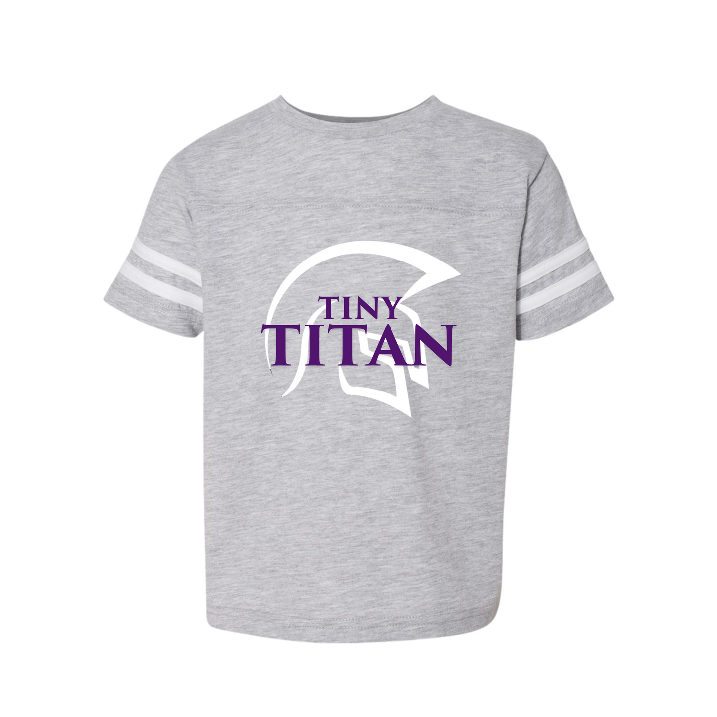 Tiny Titan Stripe-Sleeve Toddler T-Shirt