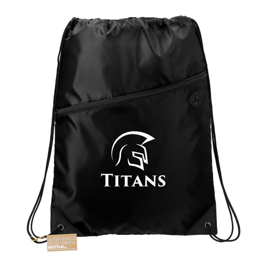 Titans Black Drawstring Cinch Pack